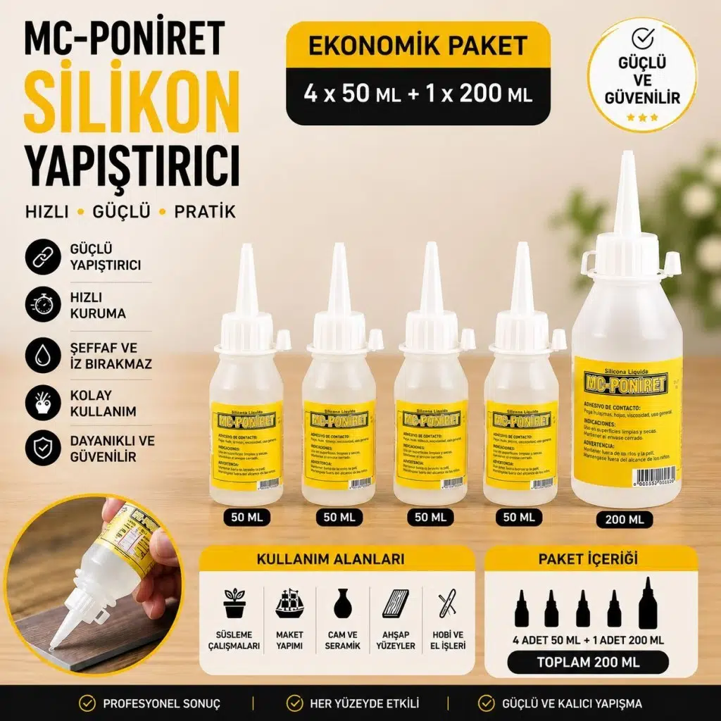 200 Ml Silikon Yapıştırıcı