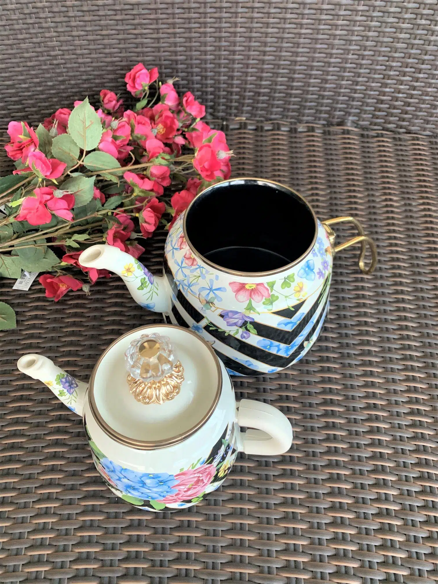 3010 Bg Vintage Emaye Çaydanlık