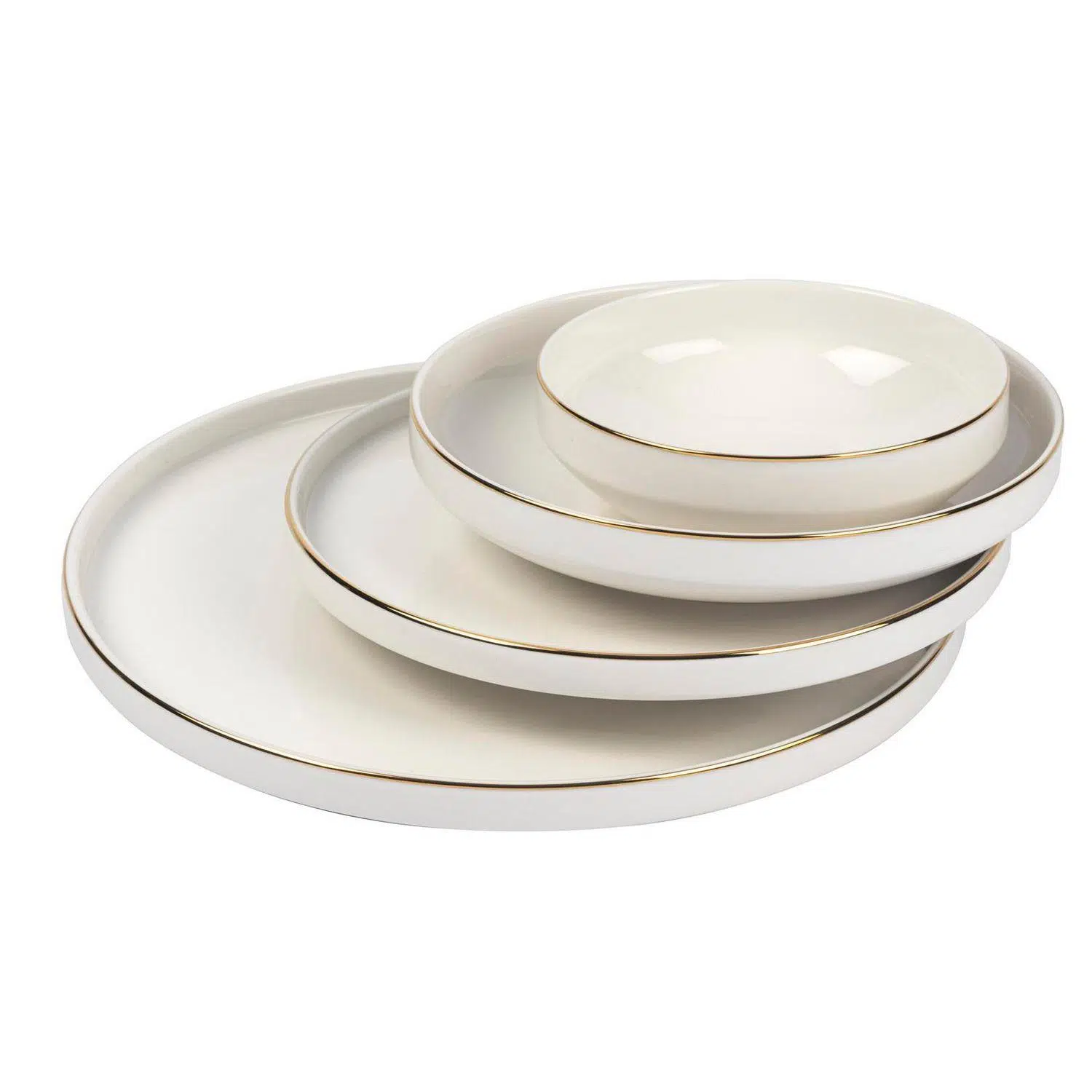 P153.898931 Gold Modern 24 Parça Yemek Takımı