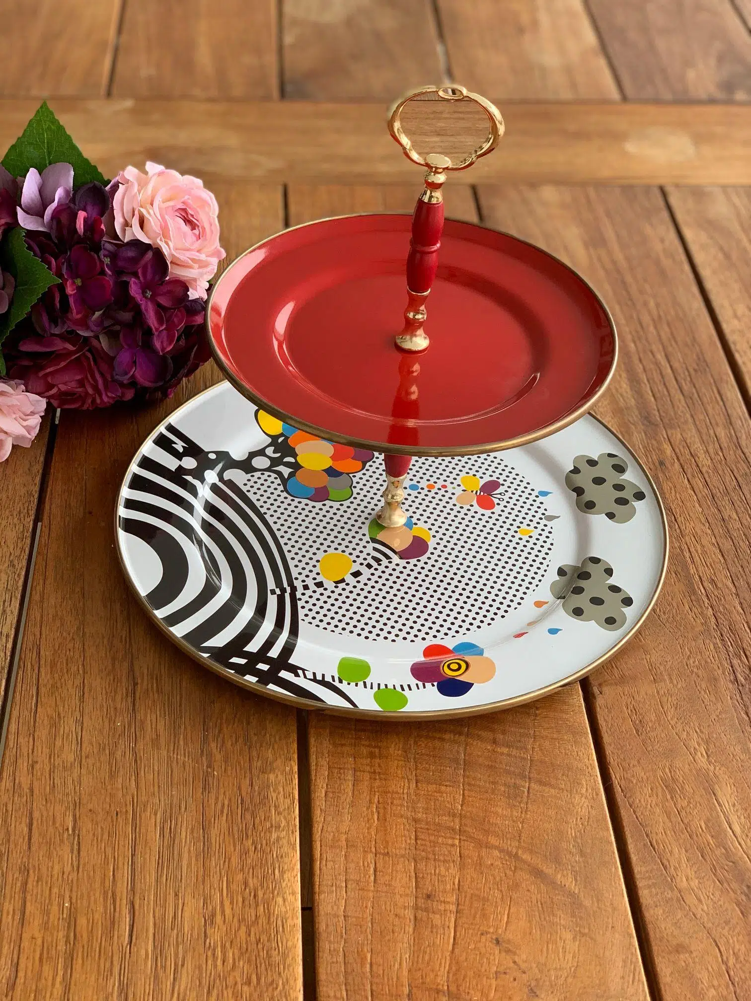 Benetton Emaye Katlı Kurabiyelik