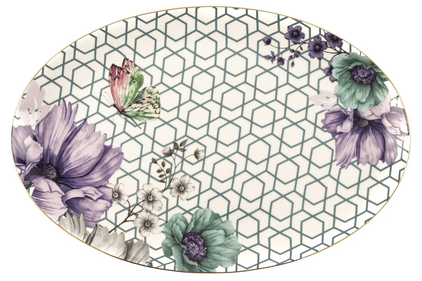 DE16.310011 Lily Oval Servis Tabağı 