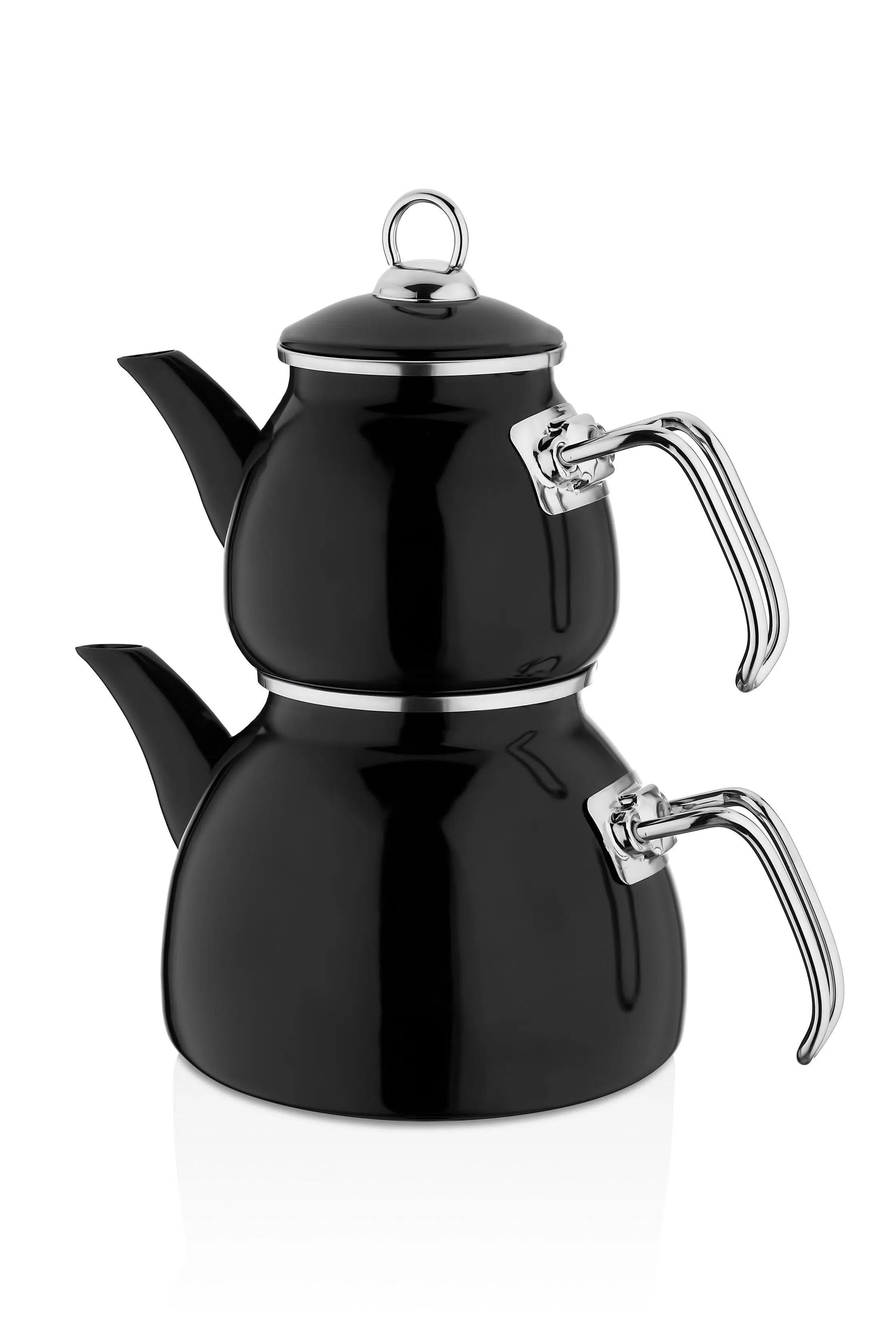 Emaye Siyah Çaydanlık