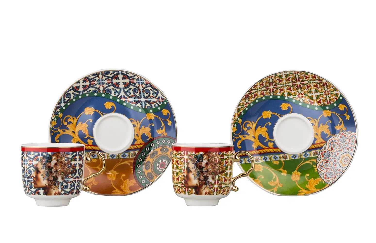 Lyeg 209 Hannah 6 LI Bone Kahve Fincanı Seti