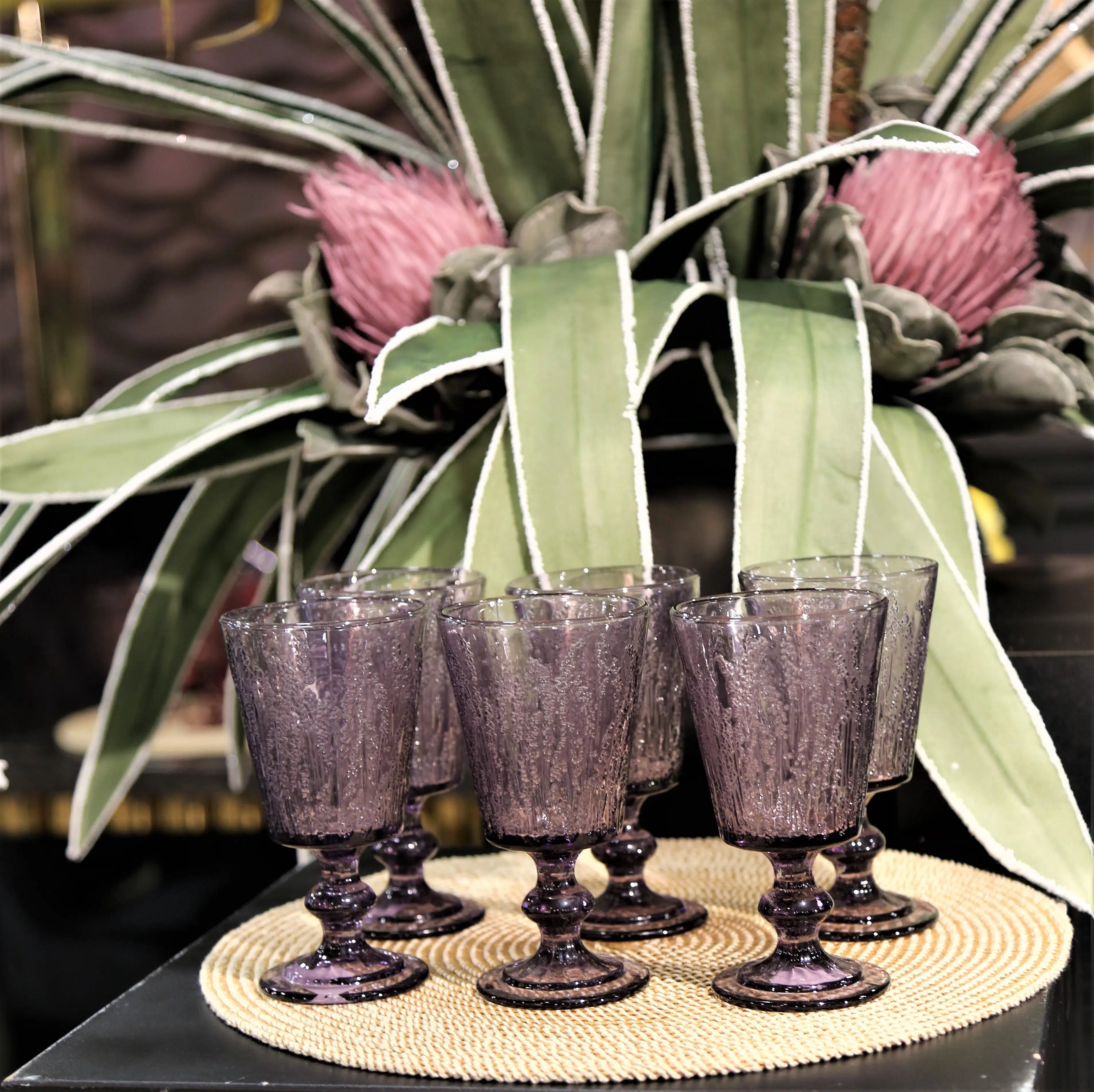 Lyso 031 Flora 6Lı Cam Kadeh Seti