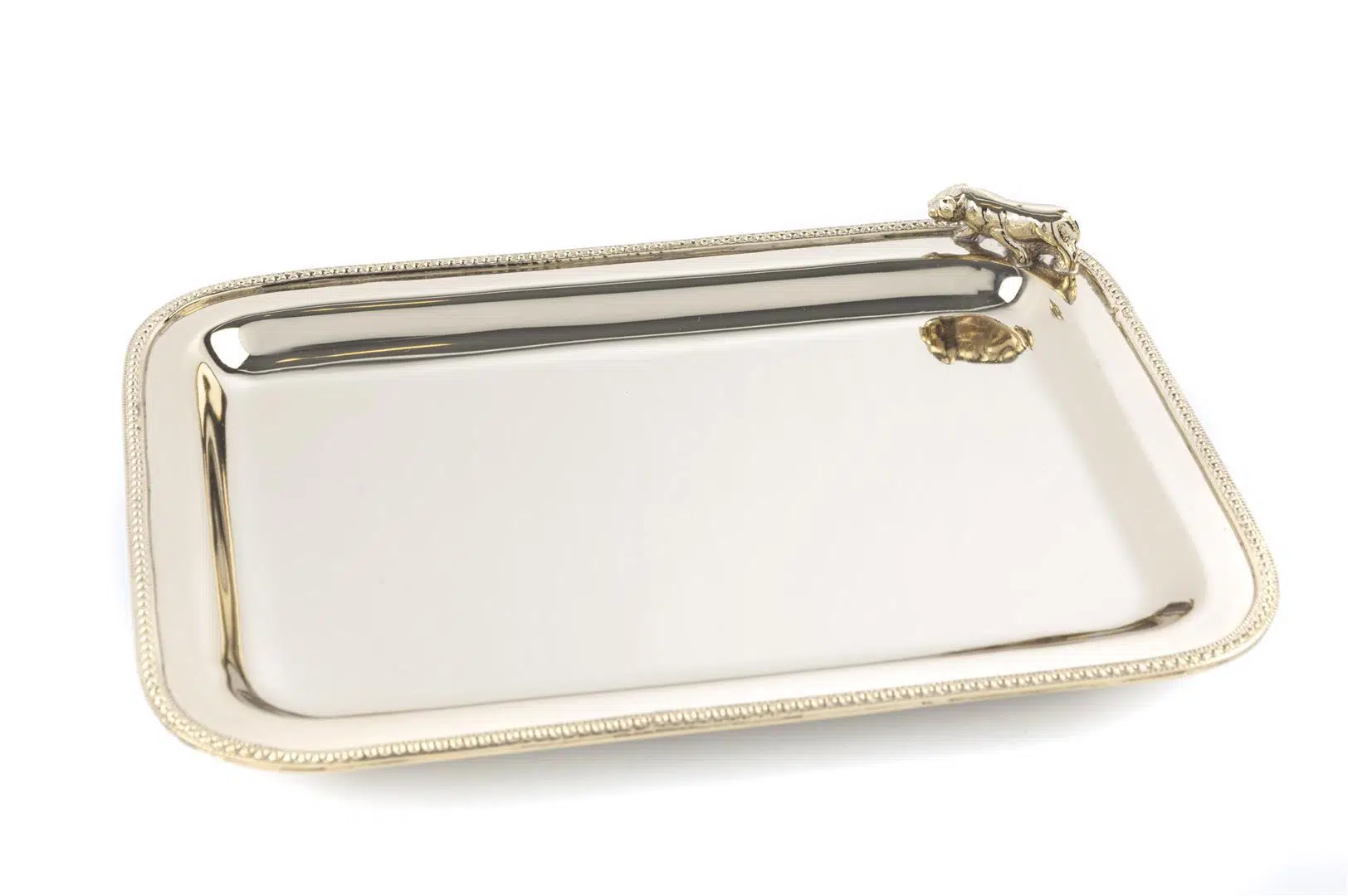 P133.336967 Gold Çelik Tepsi 21x16x2cm