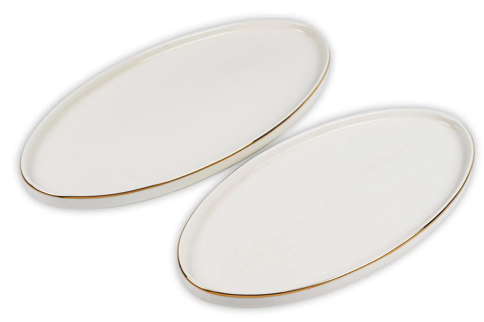 P153.328917 Gold Modern 2Li Kayık Tabak