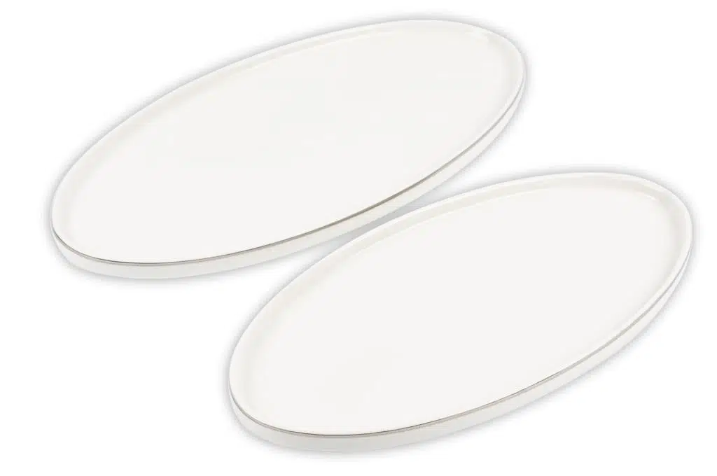 P153.328924 Silver Modern 2Li Kayık tabak