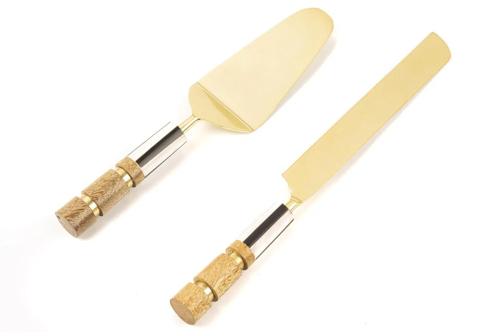 P168.893592 - Ahşap Gold 2li Kek Servisi