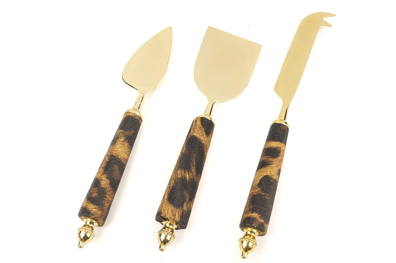 P168.893776 - Gold Leo 3lü Peynir Bıçak Seti